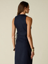Short pinstripe vest with ribbons image number 1