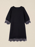 Dress in scuba fabric and lace image number 3