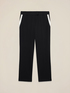 Pantaloni regulari cu profile contrastante image number 4