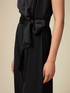 Dual-fabric jumpsuit image number 2