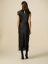 Satin skirt with lace image number 1