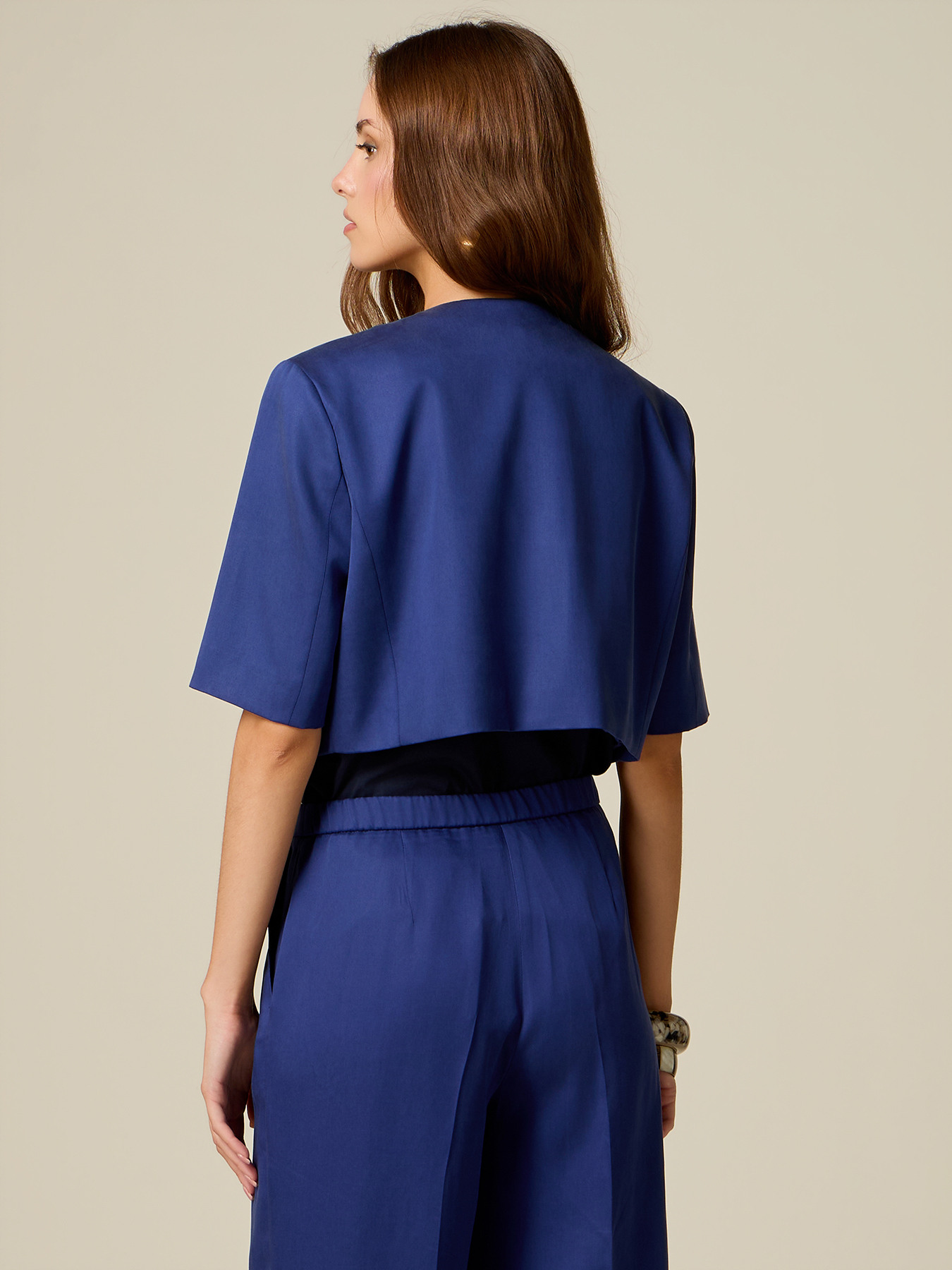 Veste courte en lyocell image number 1