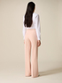 Pantalones palazzo con perfil de raso image number 1