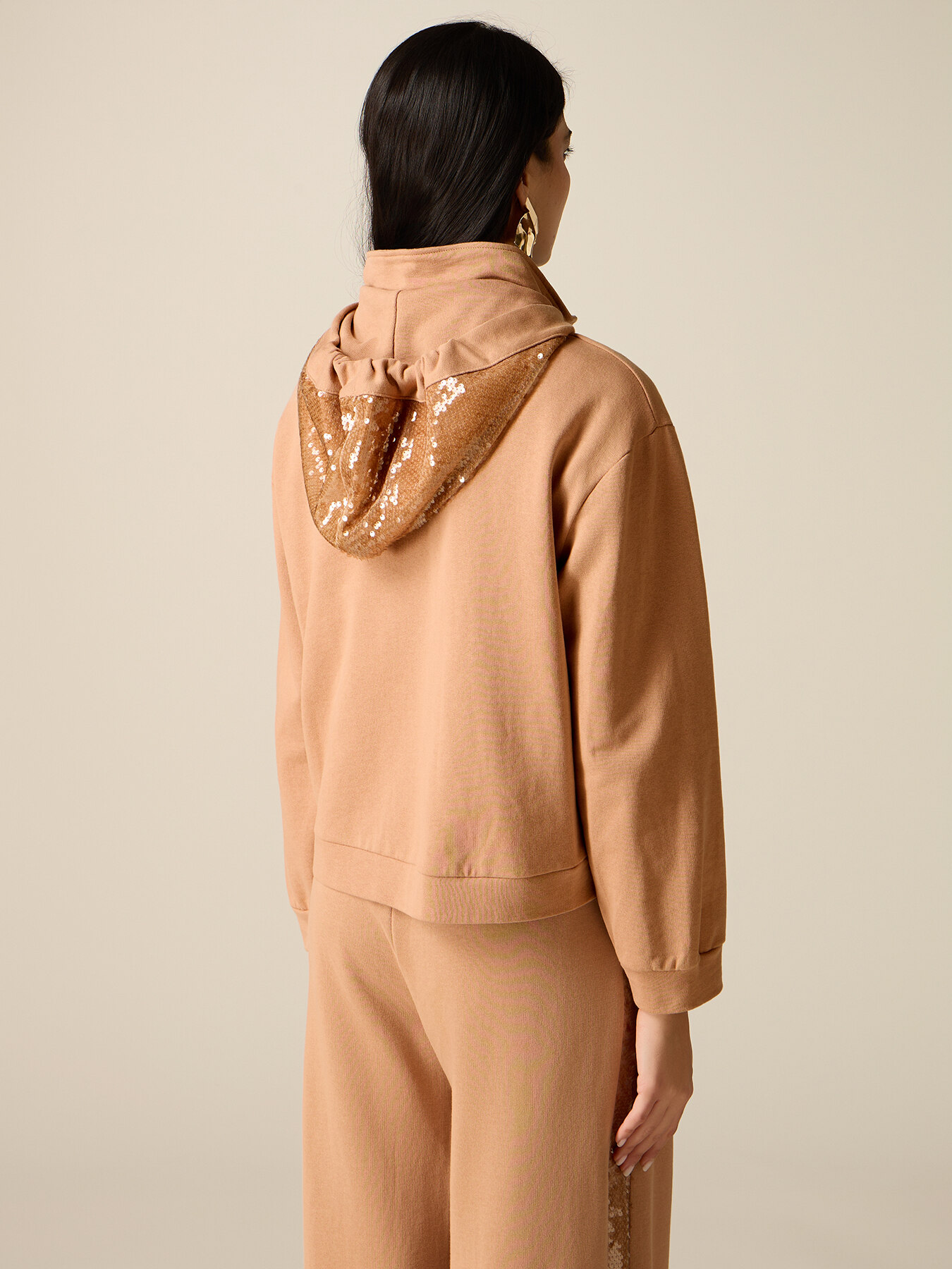Hoodie with sequin details image number 1