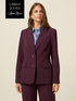 Viscose blend flannel blazer image number 0