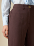 Pantalon à jambe large en lin mélangé image number 2