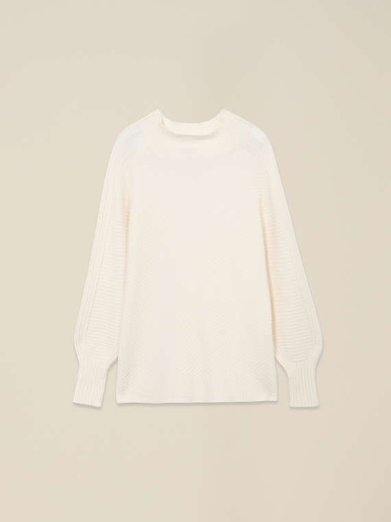 Jersey cuello alto oversize