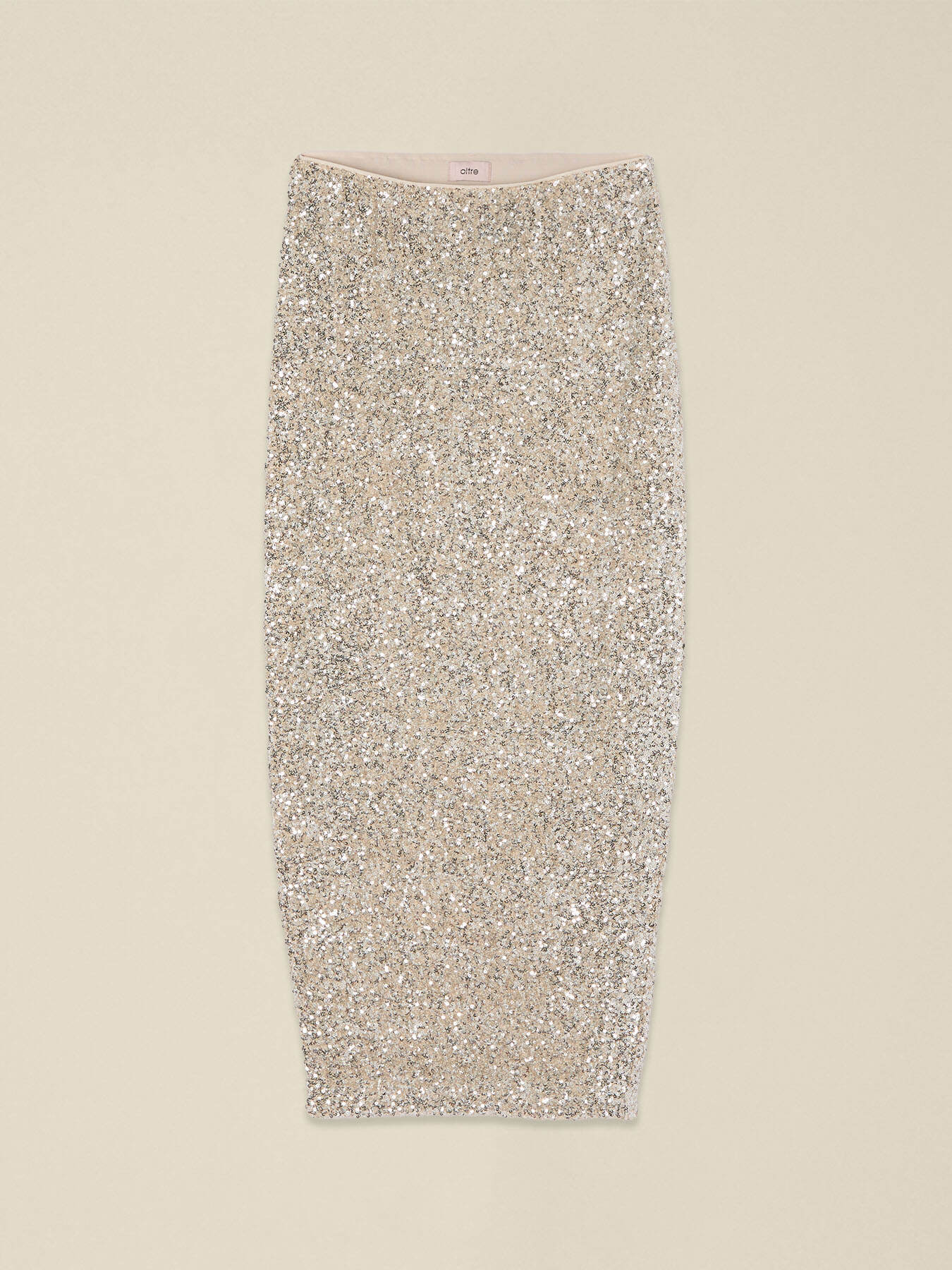 Pencil skirt in sequined tulle image number 4
