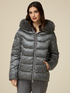 Down jacket with faux fur collar image number 0