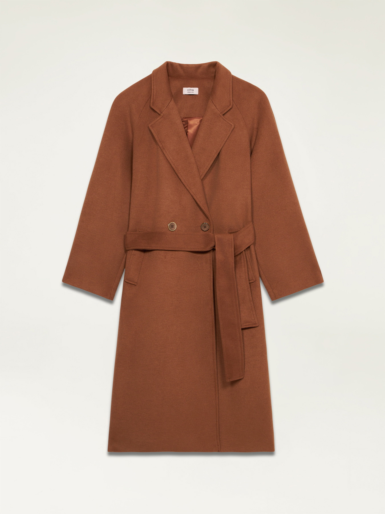 Long coat with belt image number 4