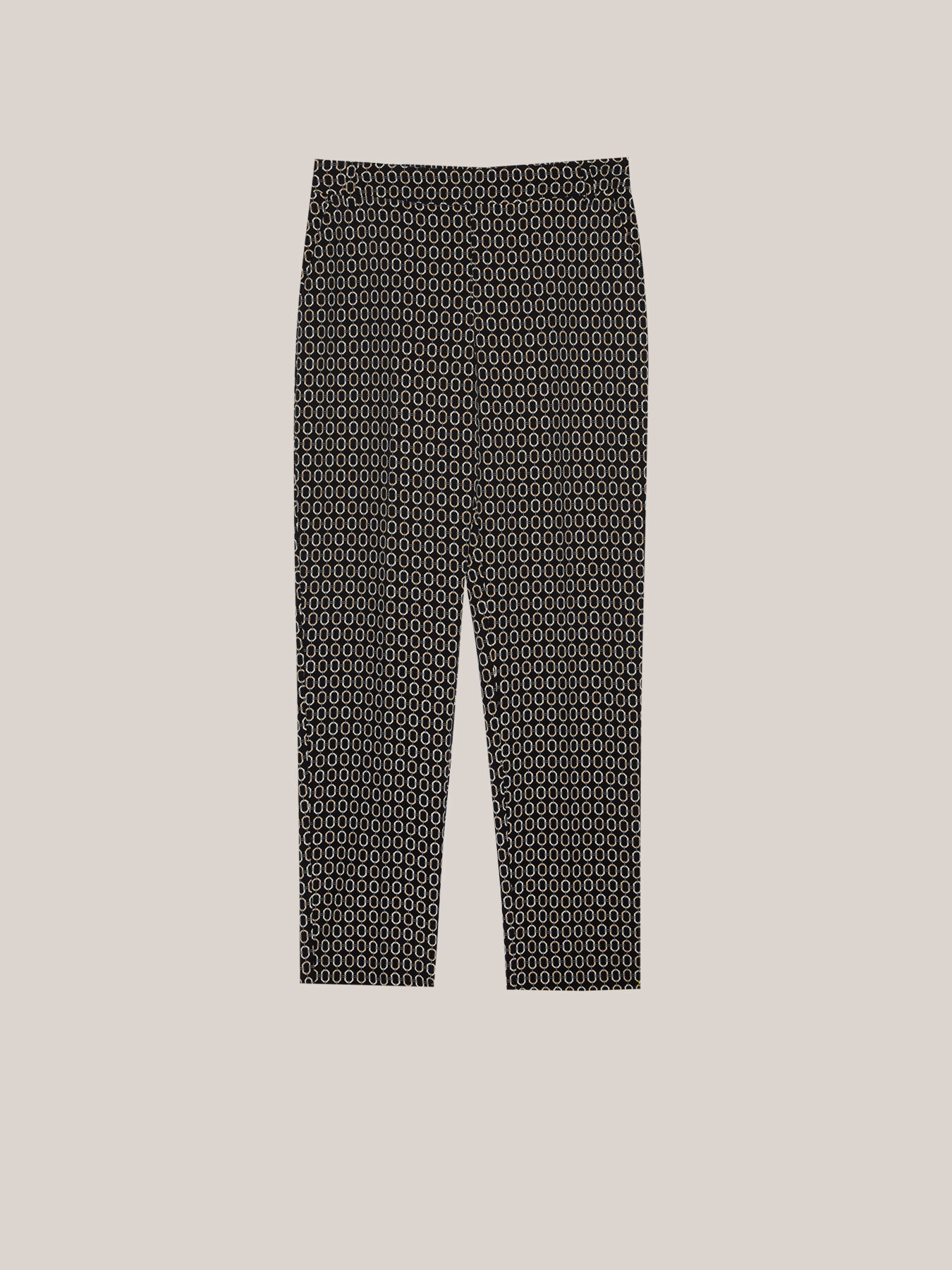 Patterned skinny trousers image number 3