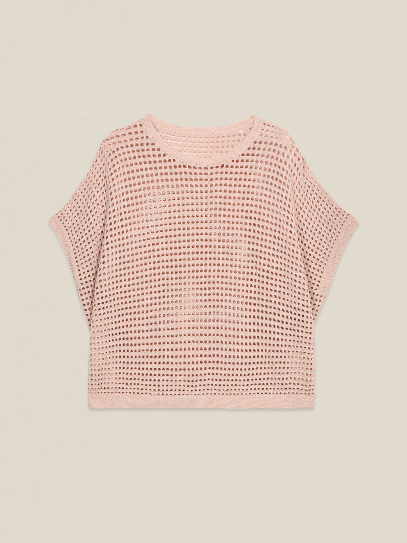 Maglia lurex traforata image number 3