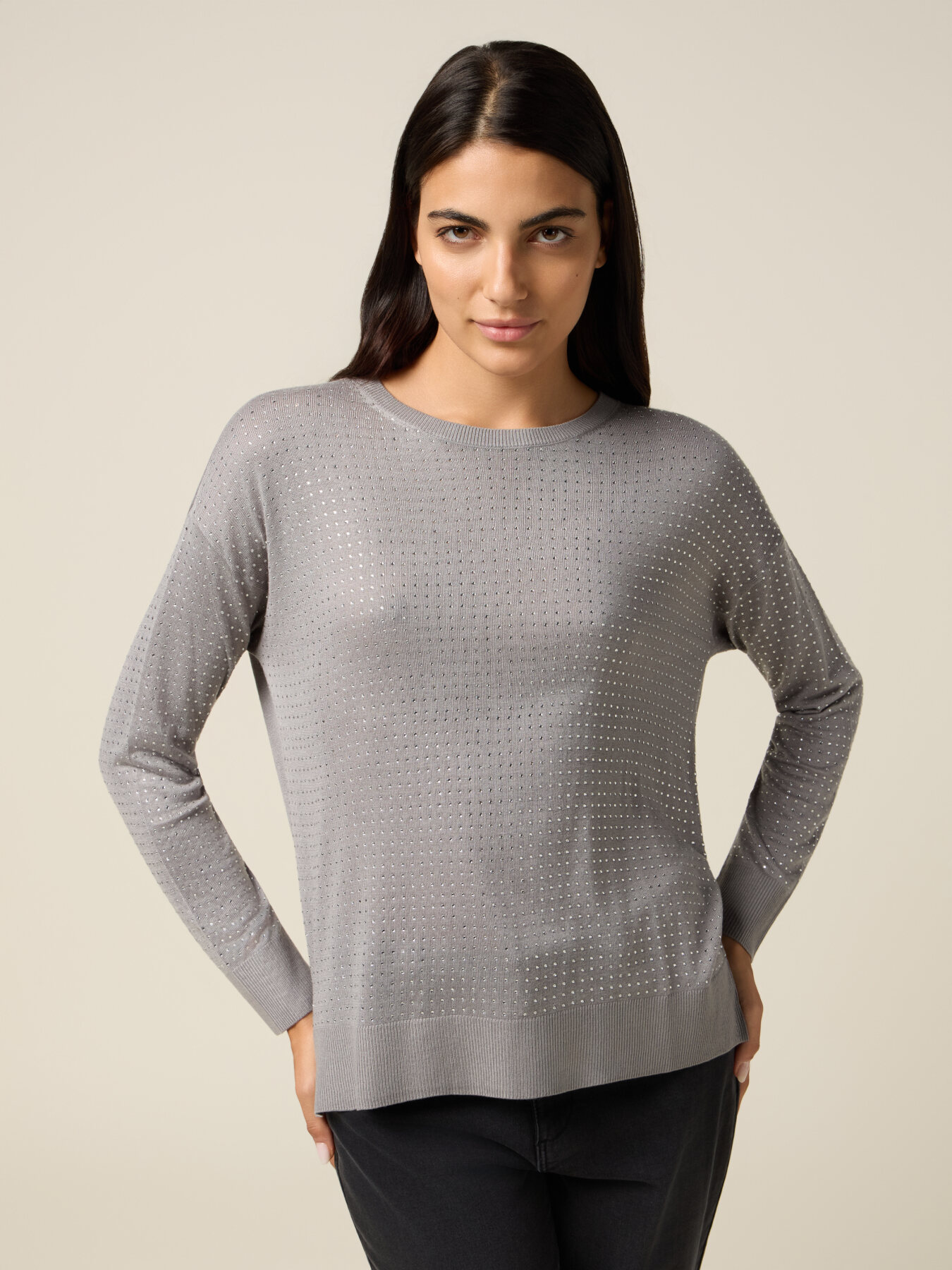Pull avec micro-cristaux image number 0