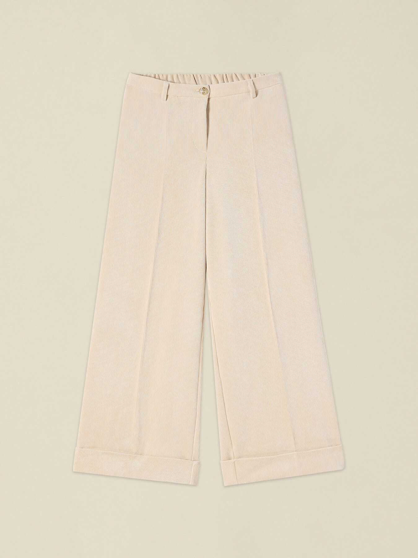 Cropped corduroy trousers image number 4
