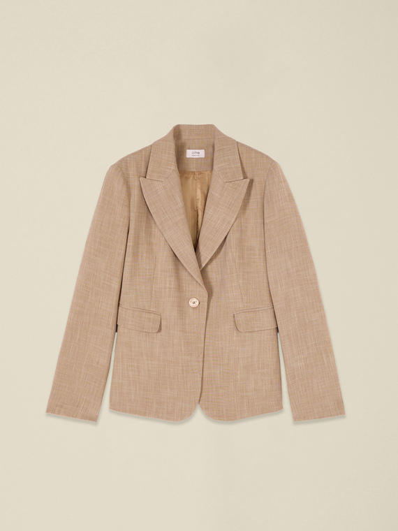Veste structur&eacute;e m&eacute;lange viscose