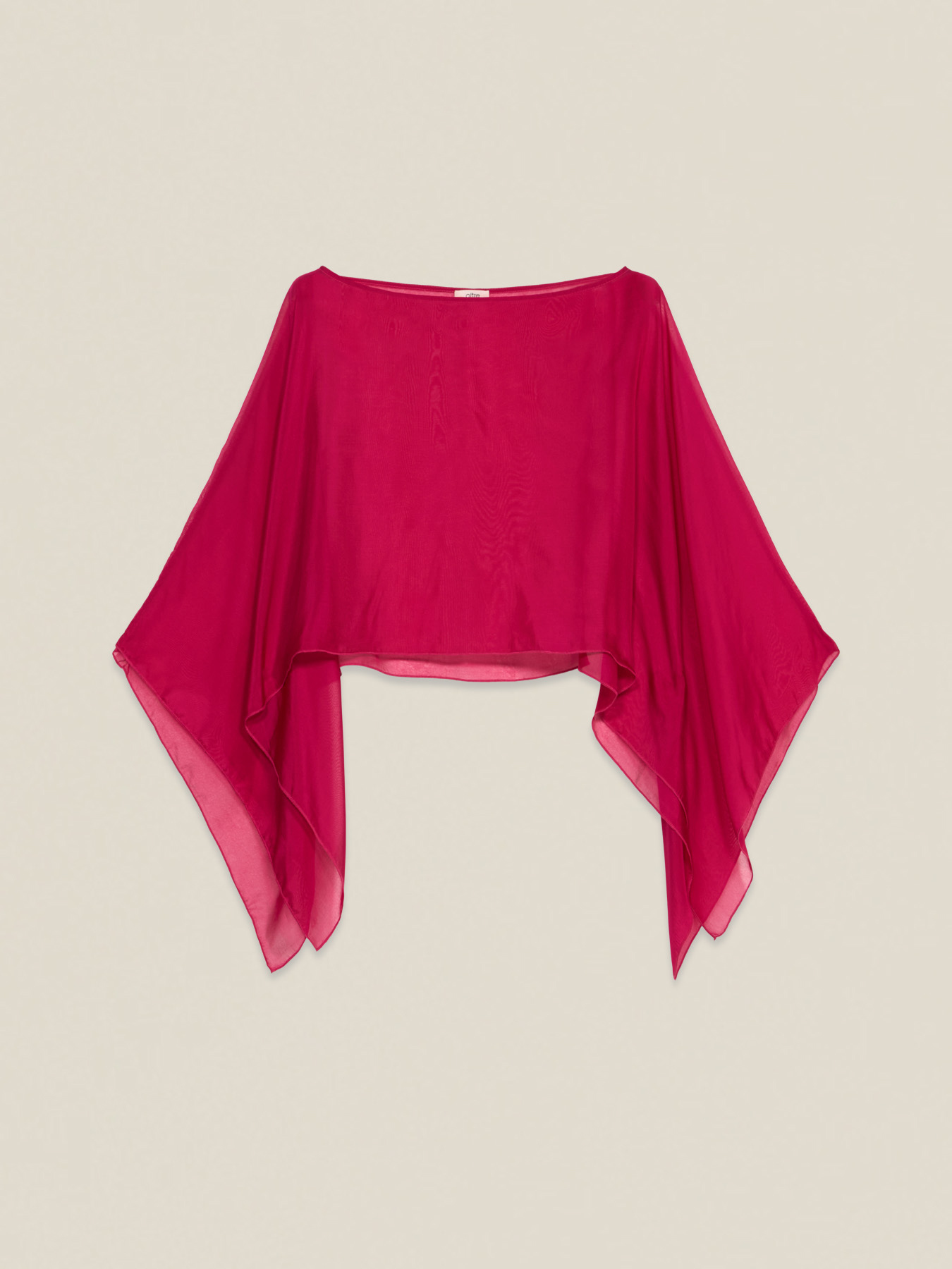 Silk blend chiffon shrug image number 1