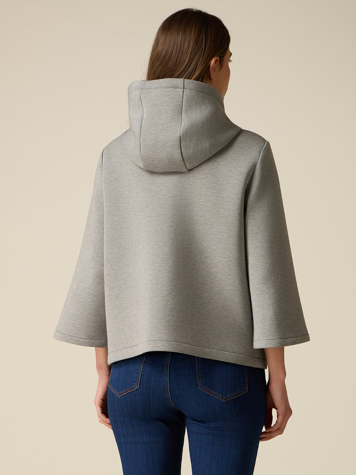 Giubbotto in scuba con applicazioni gioiello image number 1