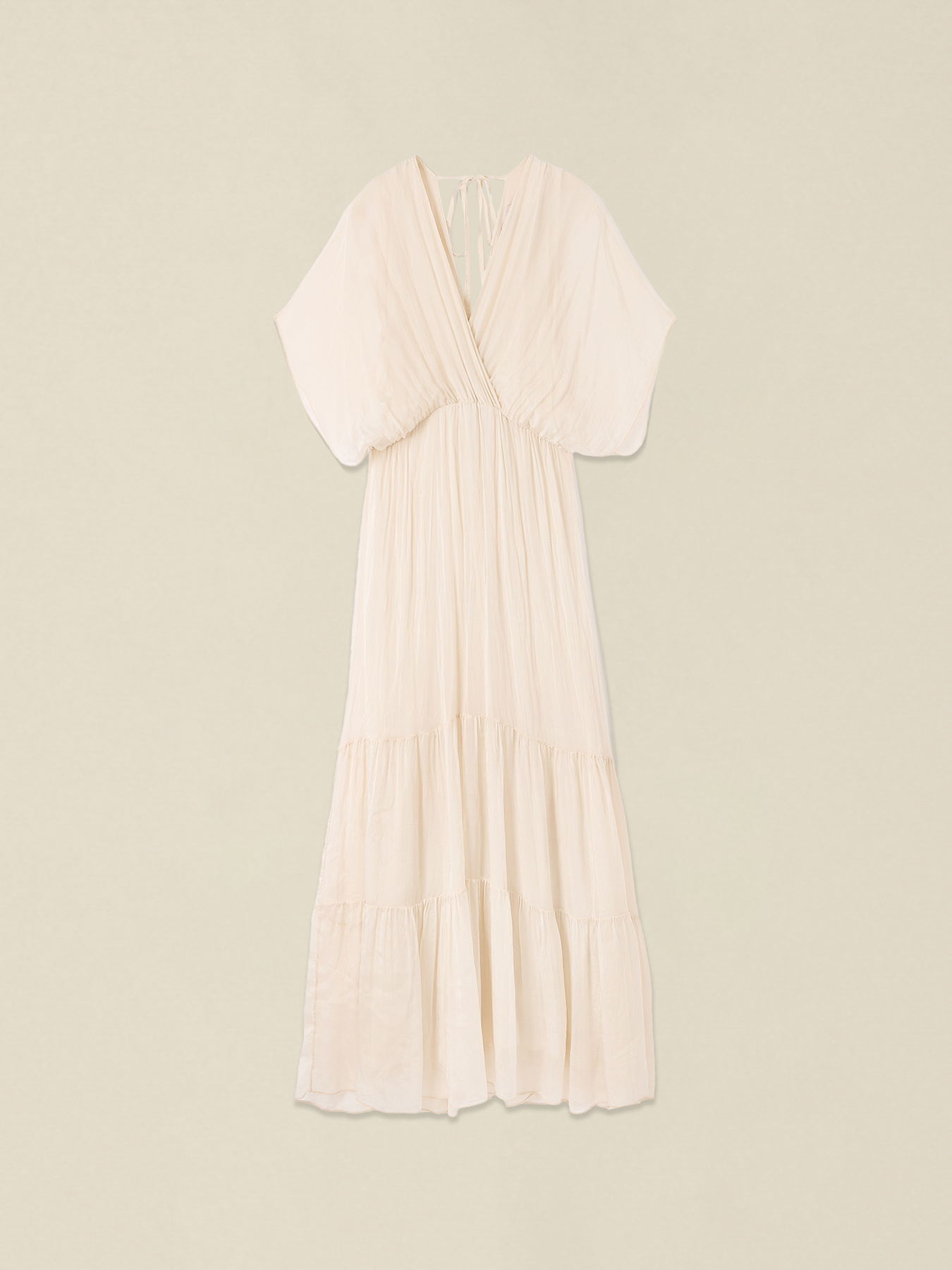 Vestito lungo in voile misto seta image number 3