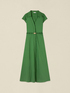 Robe chemise en popeline avec ceinture image number 3