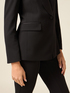 Crepe fabric blazer image number 2