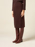 Wool sheath skirt image number 3