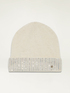 Wool blend beanie with crystals image number 1