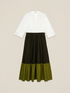 Long color block dress image number 3