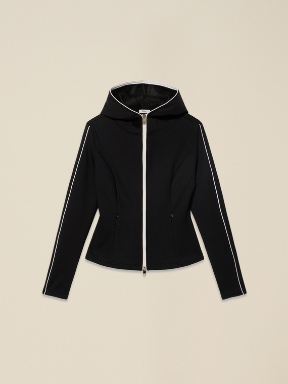 Sudadera en scuba con interior afelpado