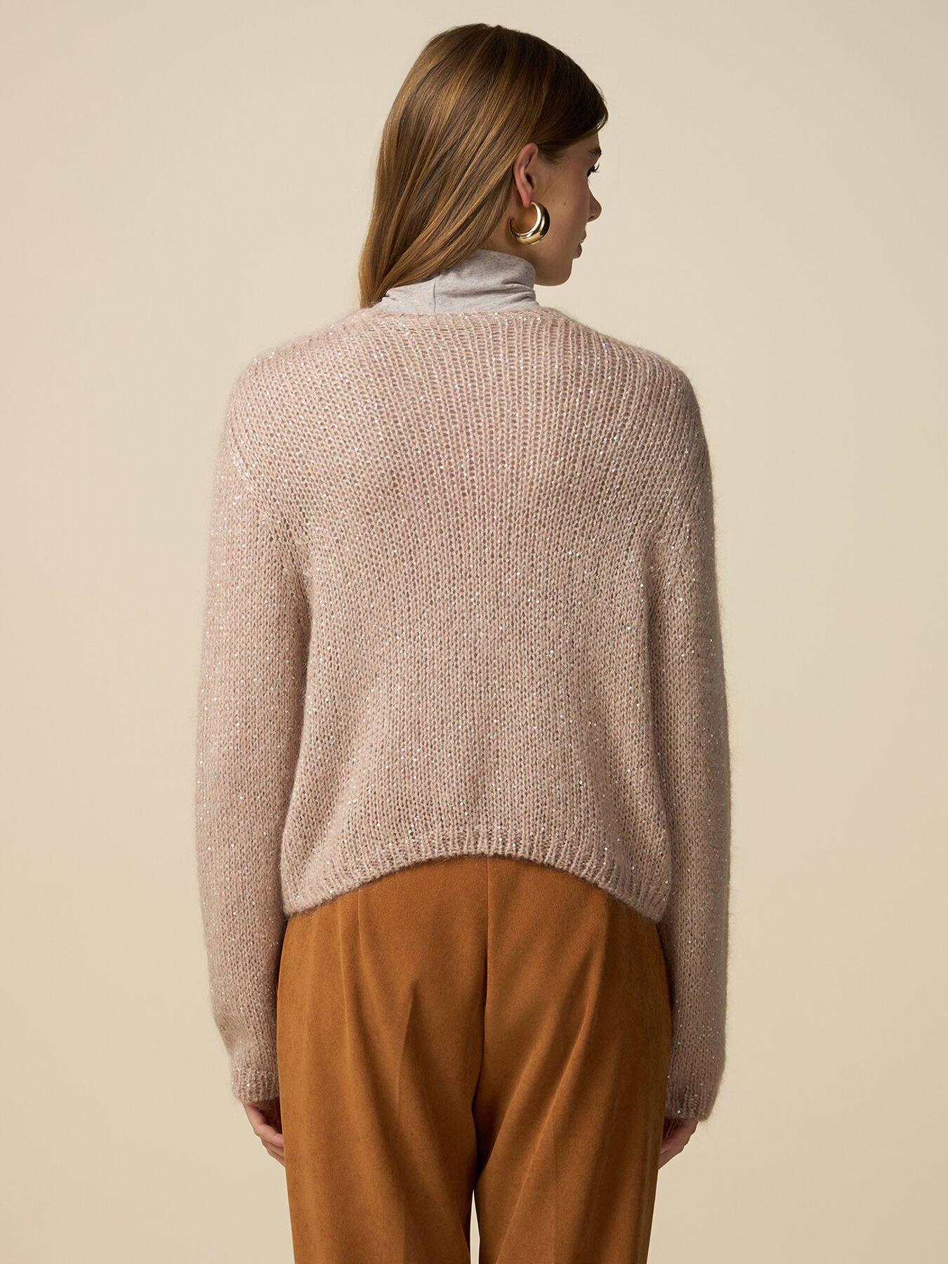 Mohair blend cardigan with jewel buttons image number 1