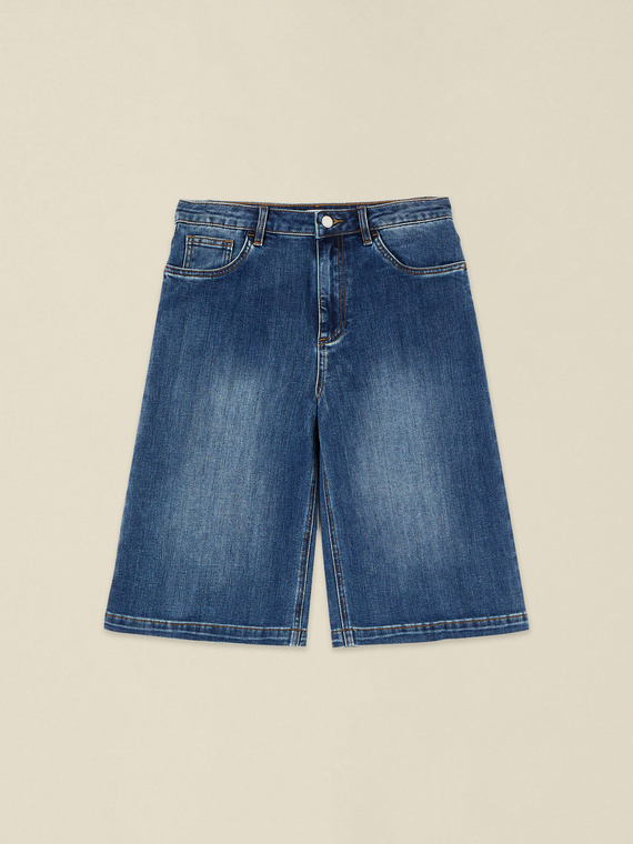 Denim Bermuda shorts