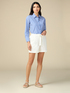 Pure linen Bermuda shorts image number 0