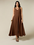 Long viscose dress image number 0