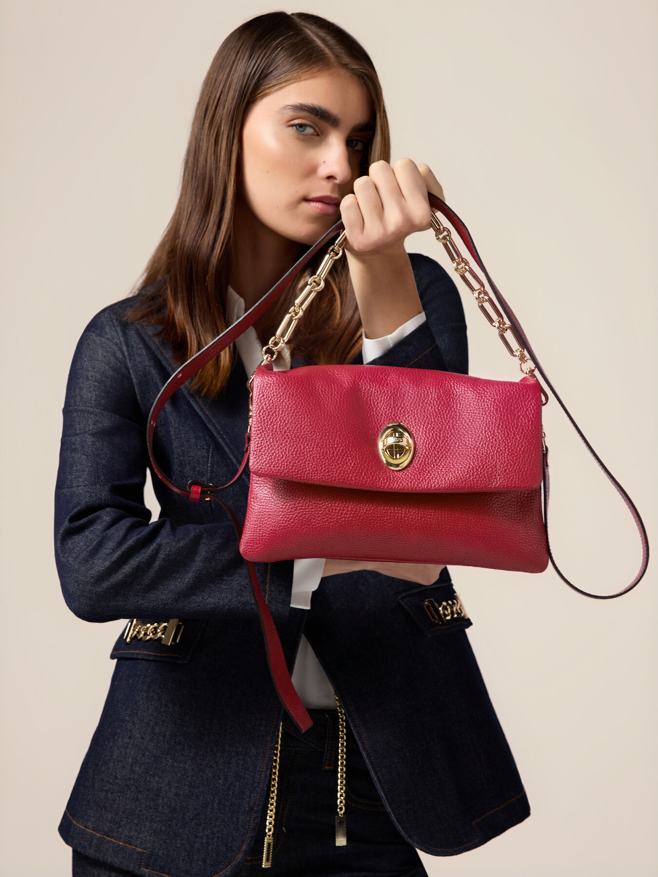 Messenger-Tasche aus echtem Leder image number 4