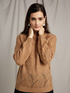 Mohair blend sweater with openwork image number 0
