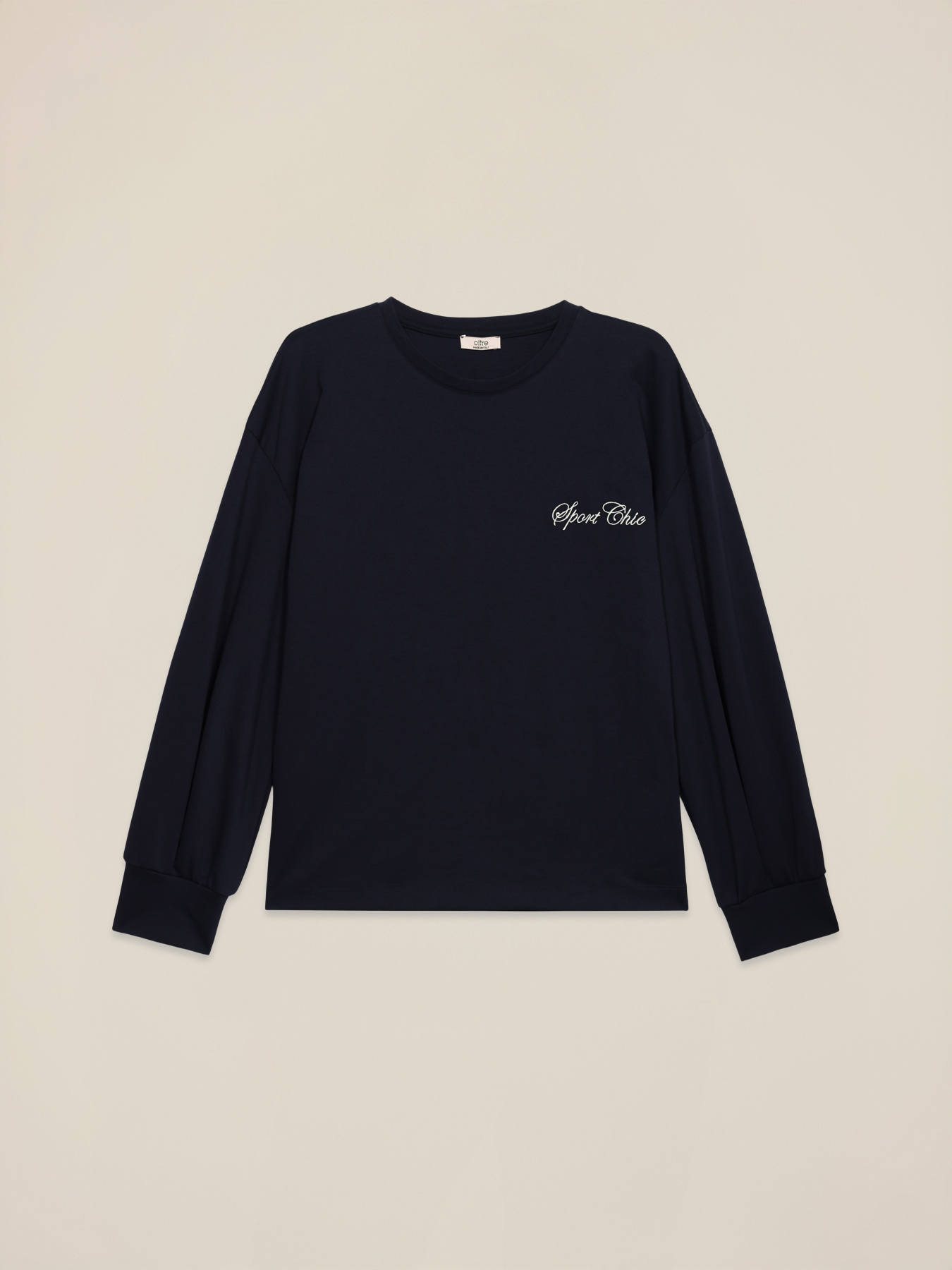 Crewneck sweatshirt with embroidered lettering image number 4