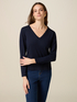Maglia misto viscosa scollo a V image number 0