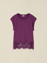 T-shirt with lace insert image number 3