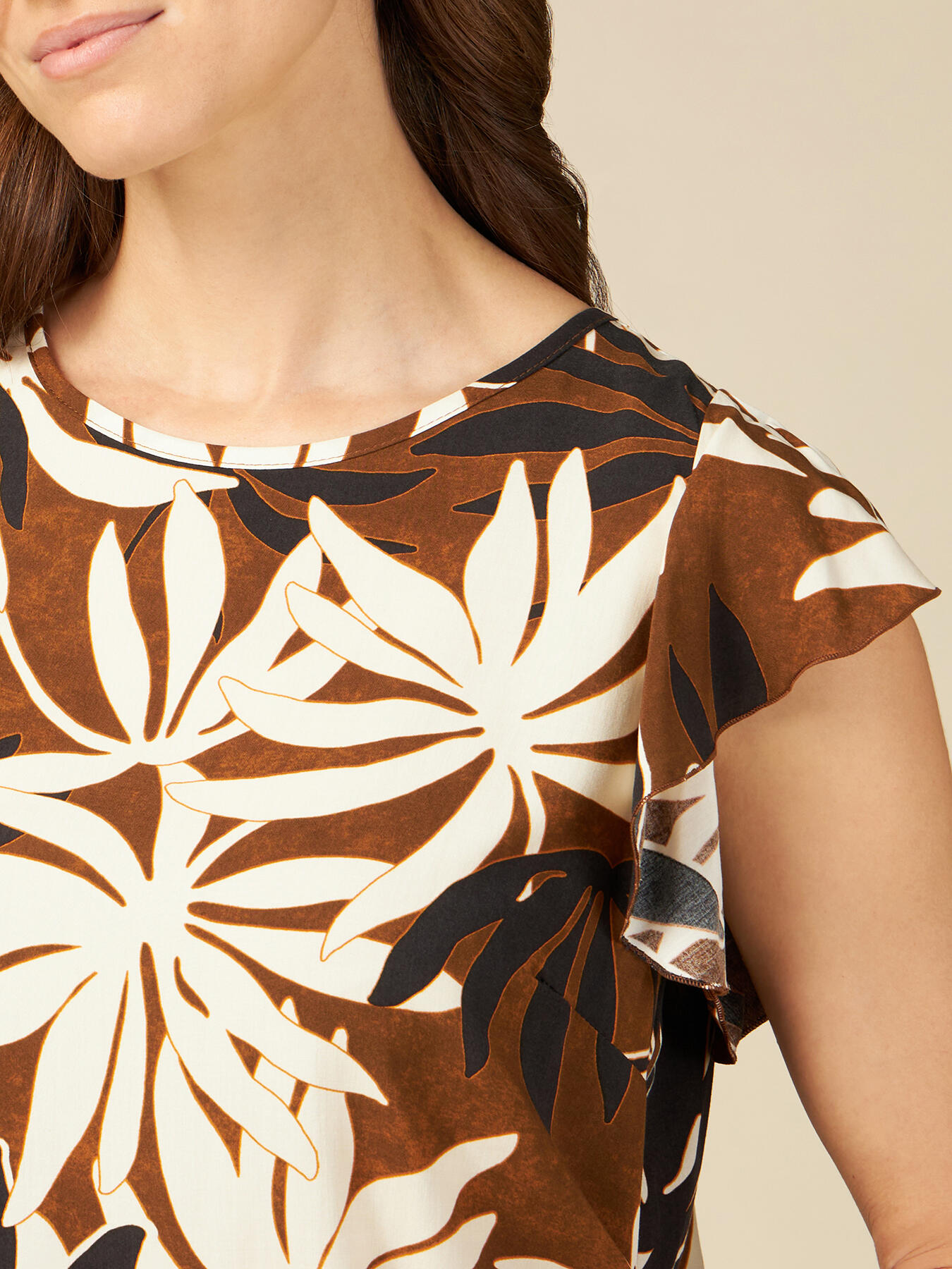 Patterned viscose blouse image number 2