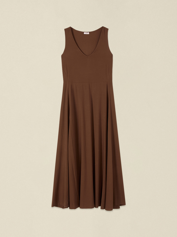 Langes Kleid aus Viskose