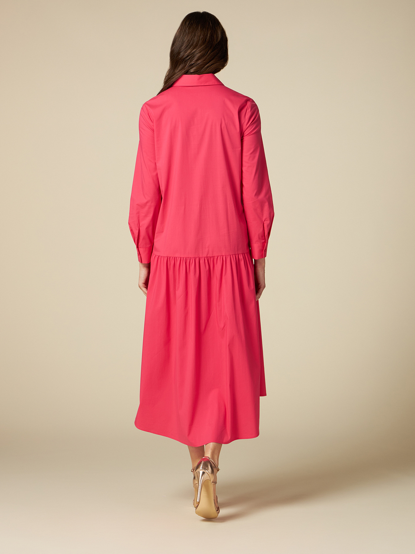 Vestito chemisier in popeline image number 1