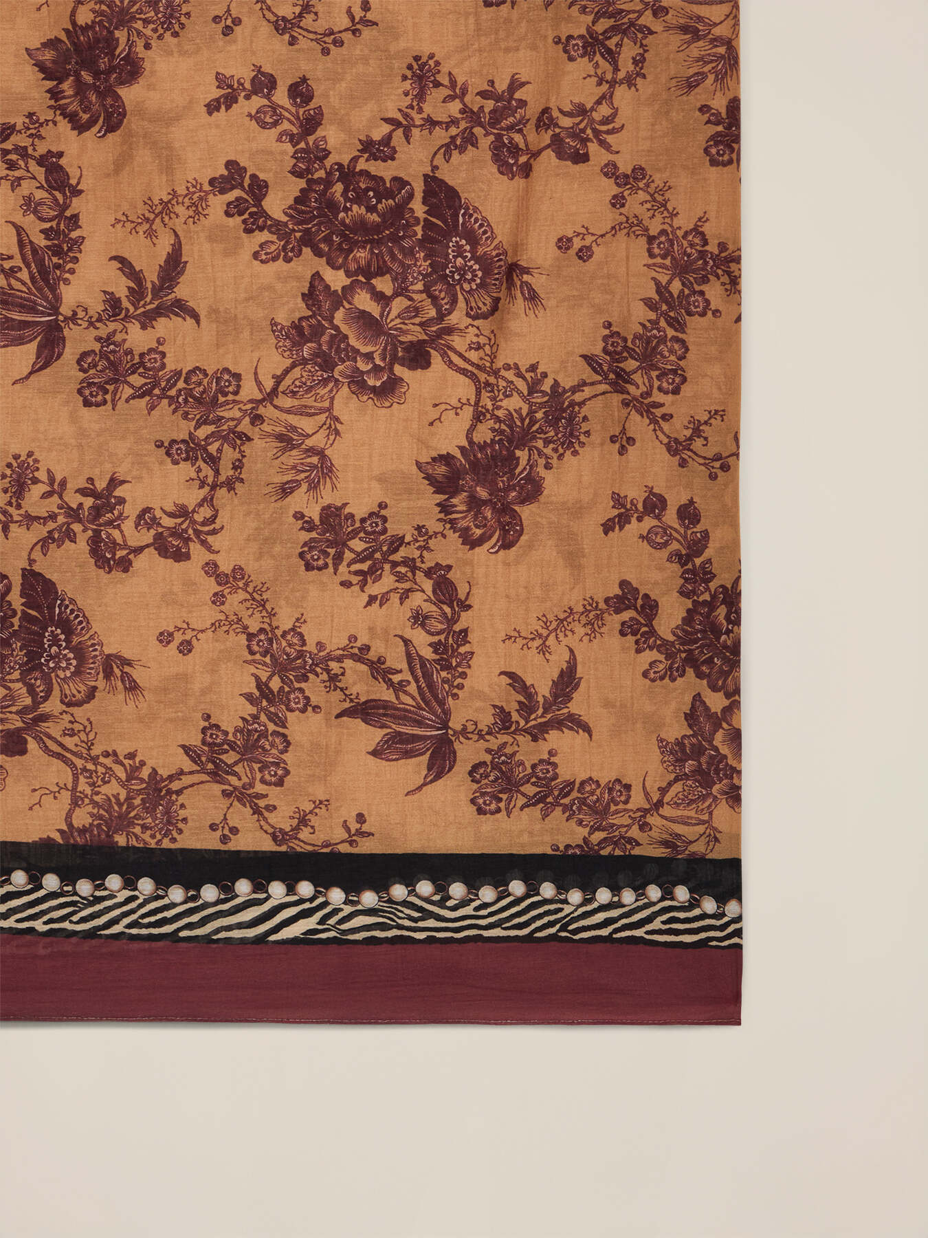 Foulard in cotone/seta fantasia image number 2