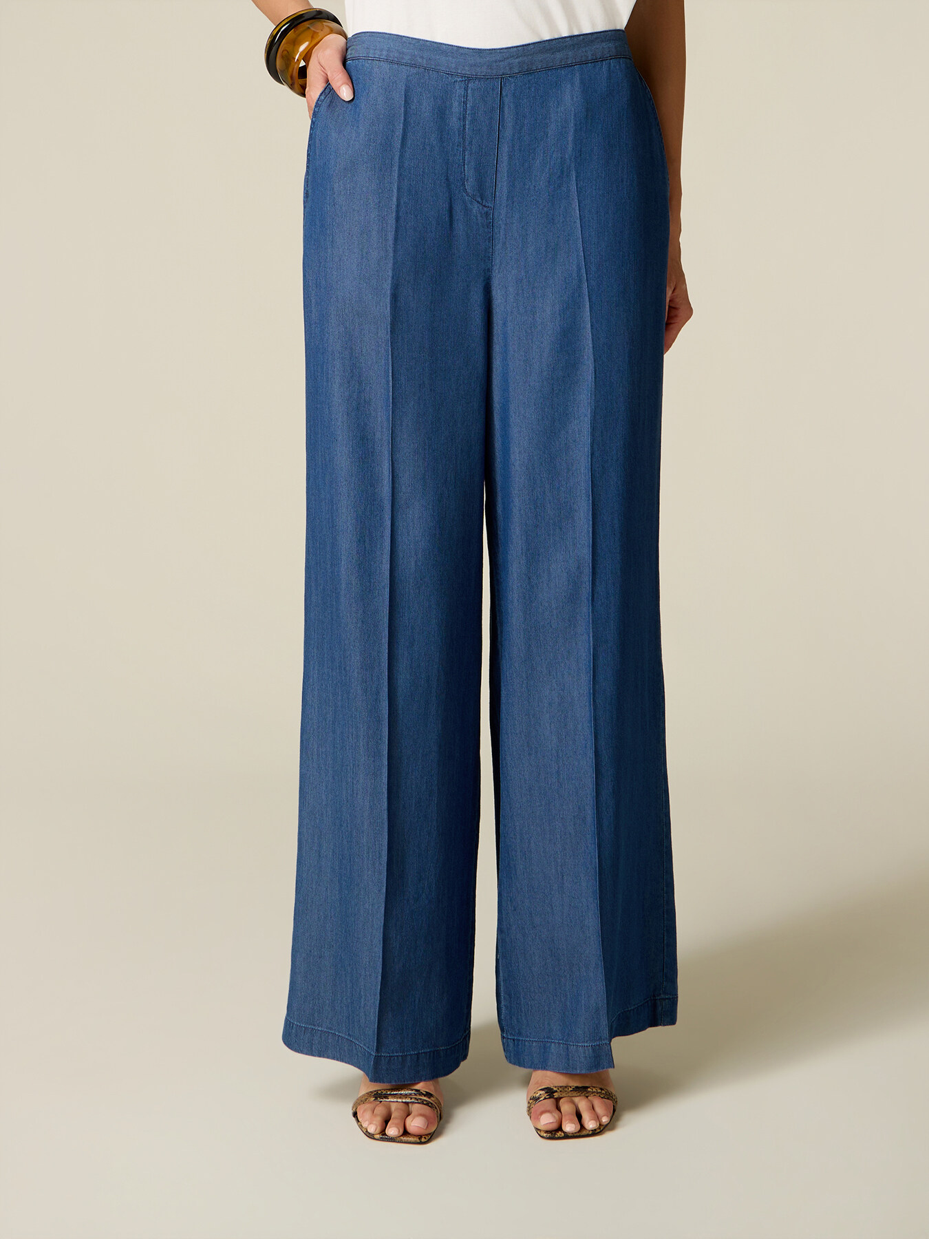 Palazzo pants in Tencel image number 3