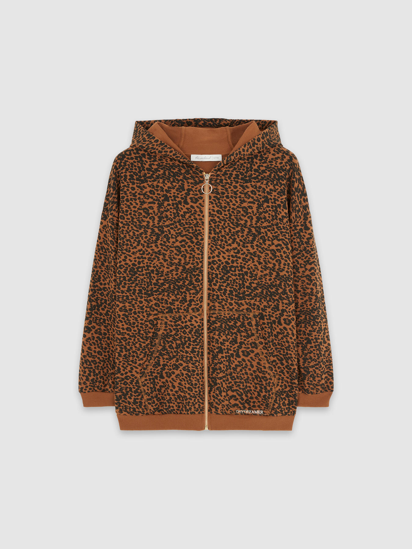 Animal print sweatshirt with hood image number 3