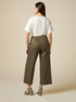Cropped trousers with turn-up image number 1