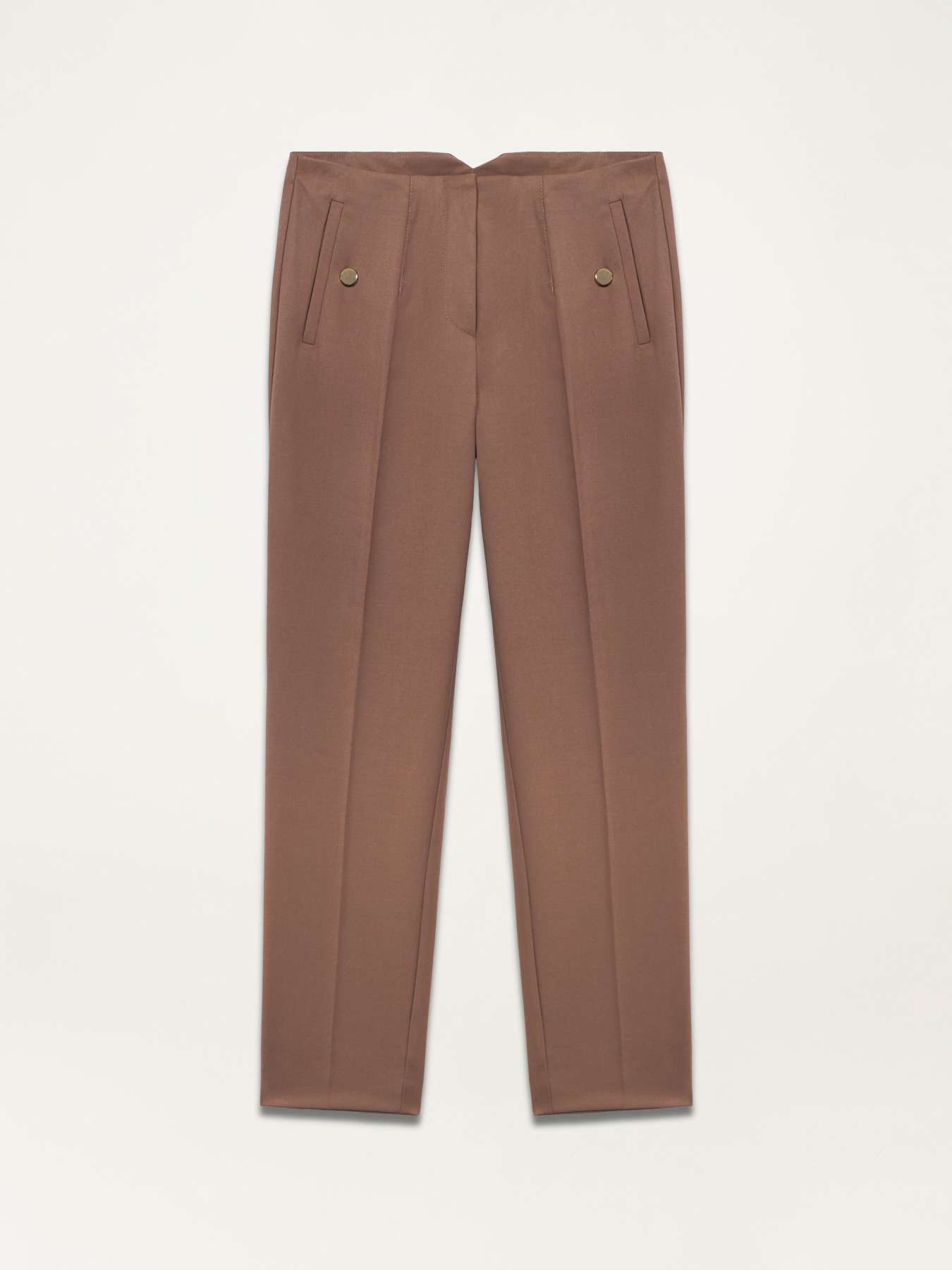 Pantalones pitillo de franela image number 4