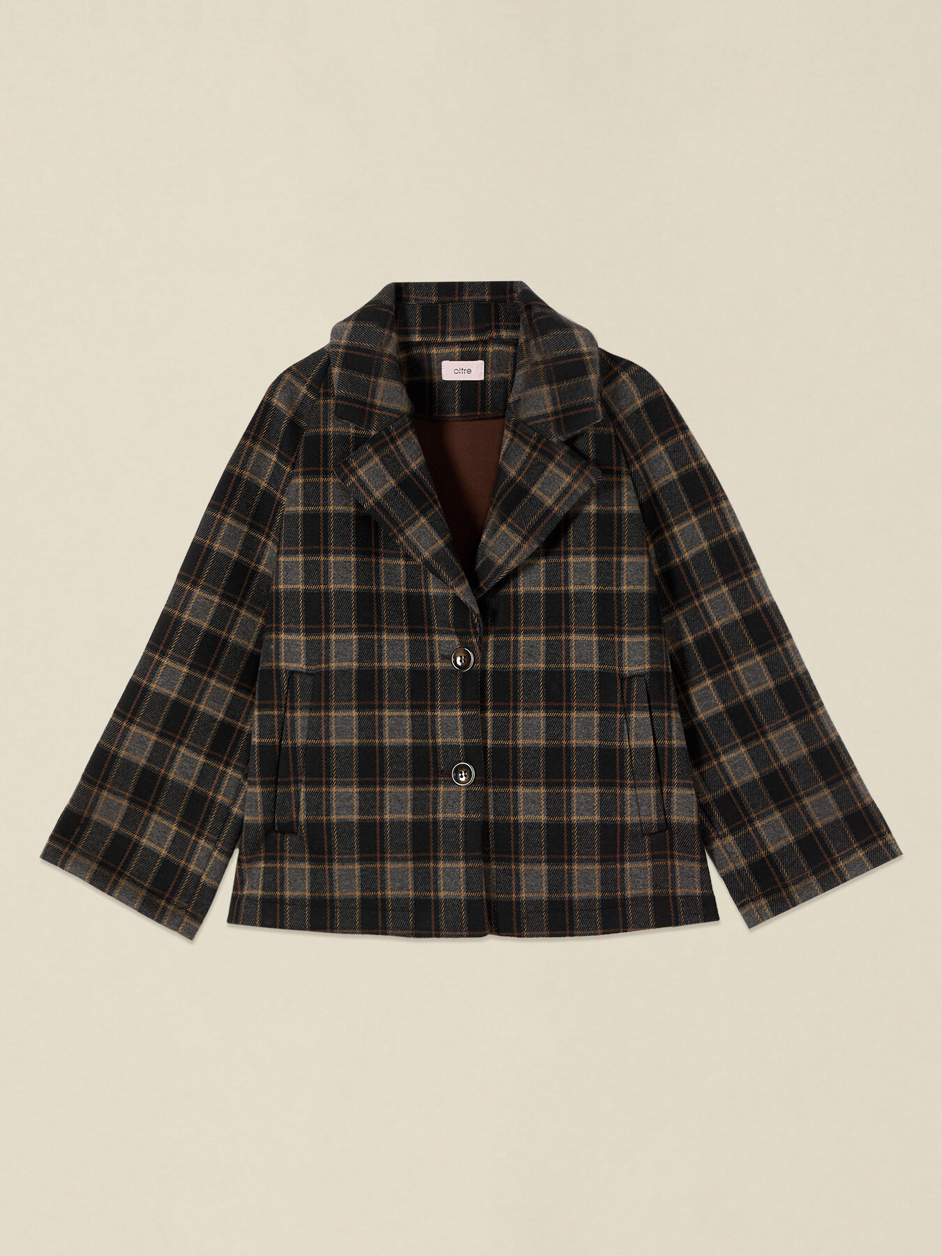 Boxy check jacket image number 3