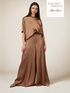 Palazzo pants in satin image number 0