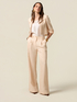 Wide-leg linen blend trousers image number 0