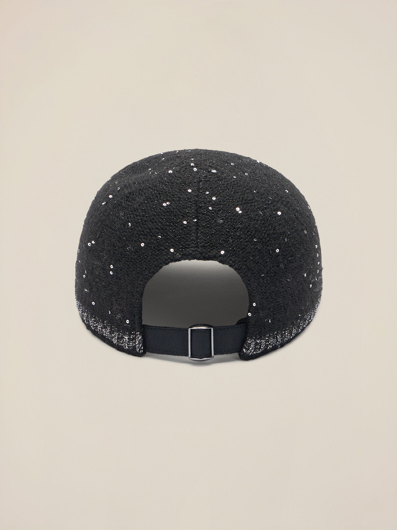 Cap with sequins and lurex stitching image number 2