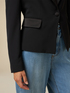 Blazer with satin details image number 2